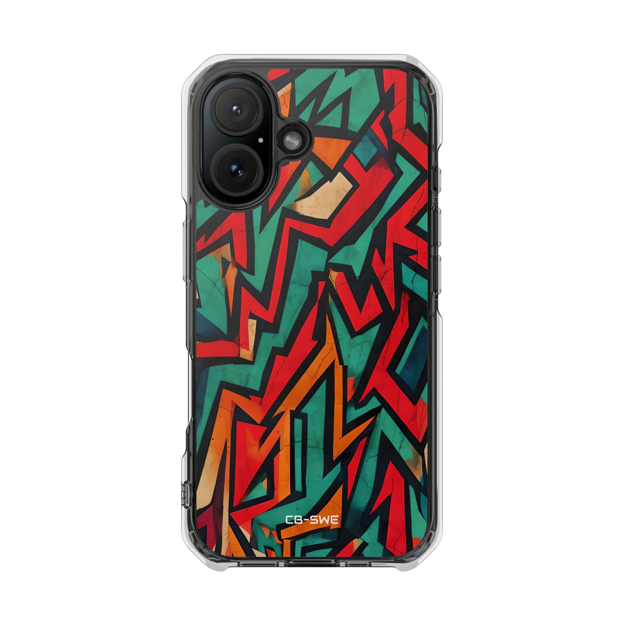 Vivid Geometry Dance iPhone Case - Impact