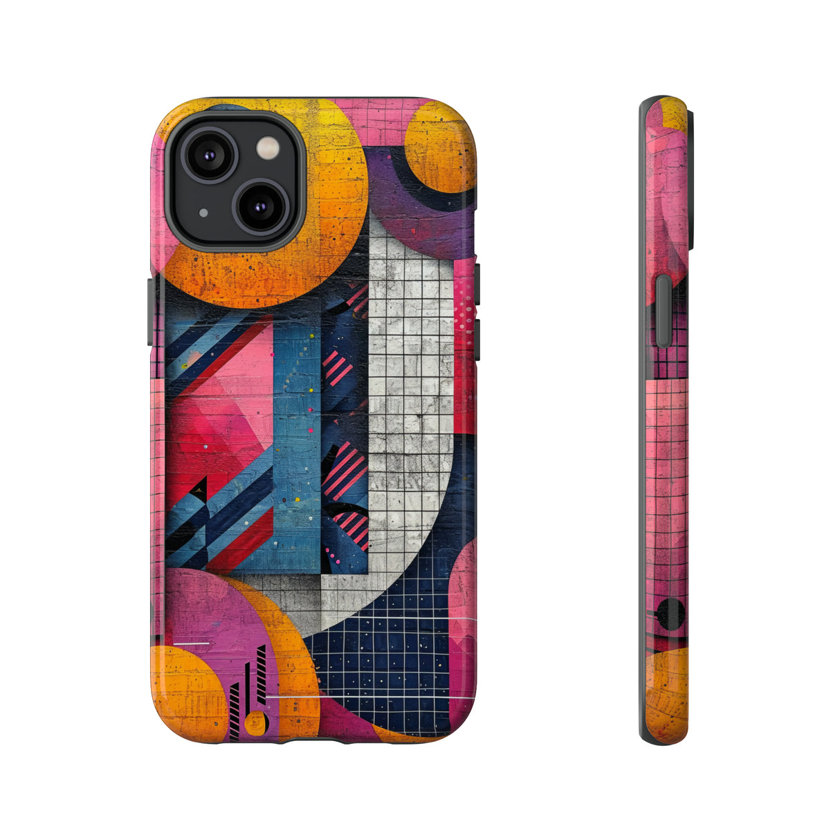 Lively Neon Geometry - Protective Phone Case