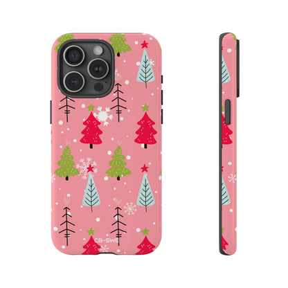 Festive Trees Dance - iPhone Case