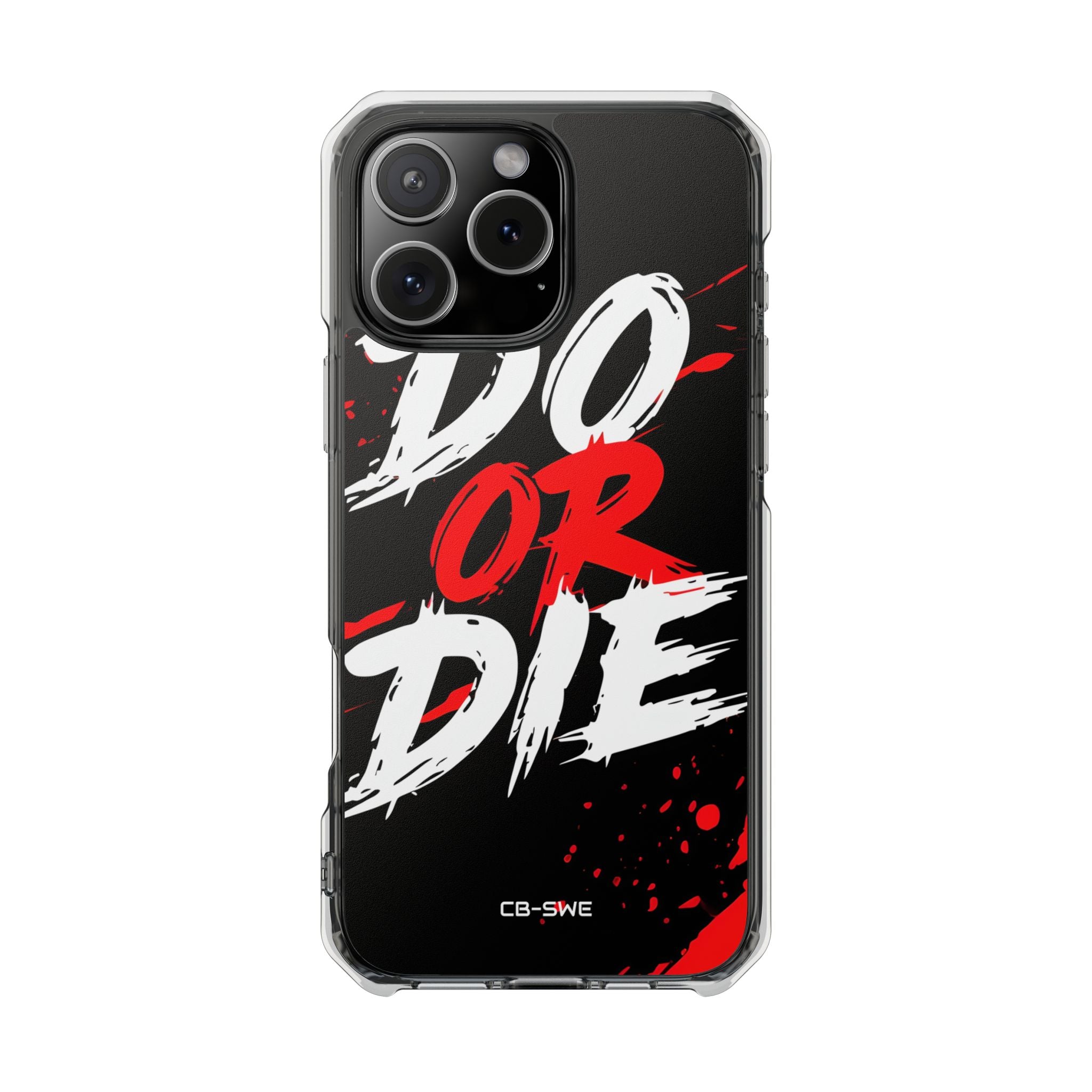 Intense Typography Contrast iPhone Case - Impact