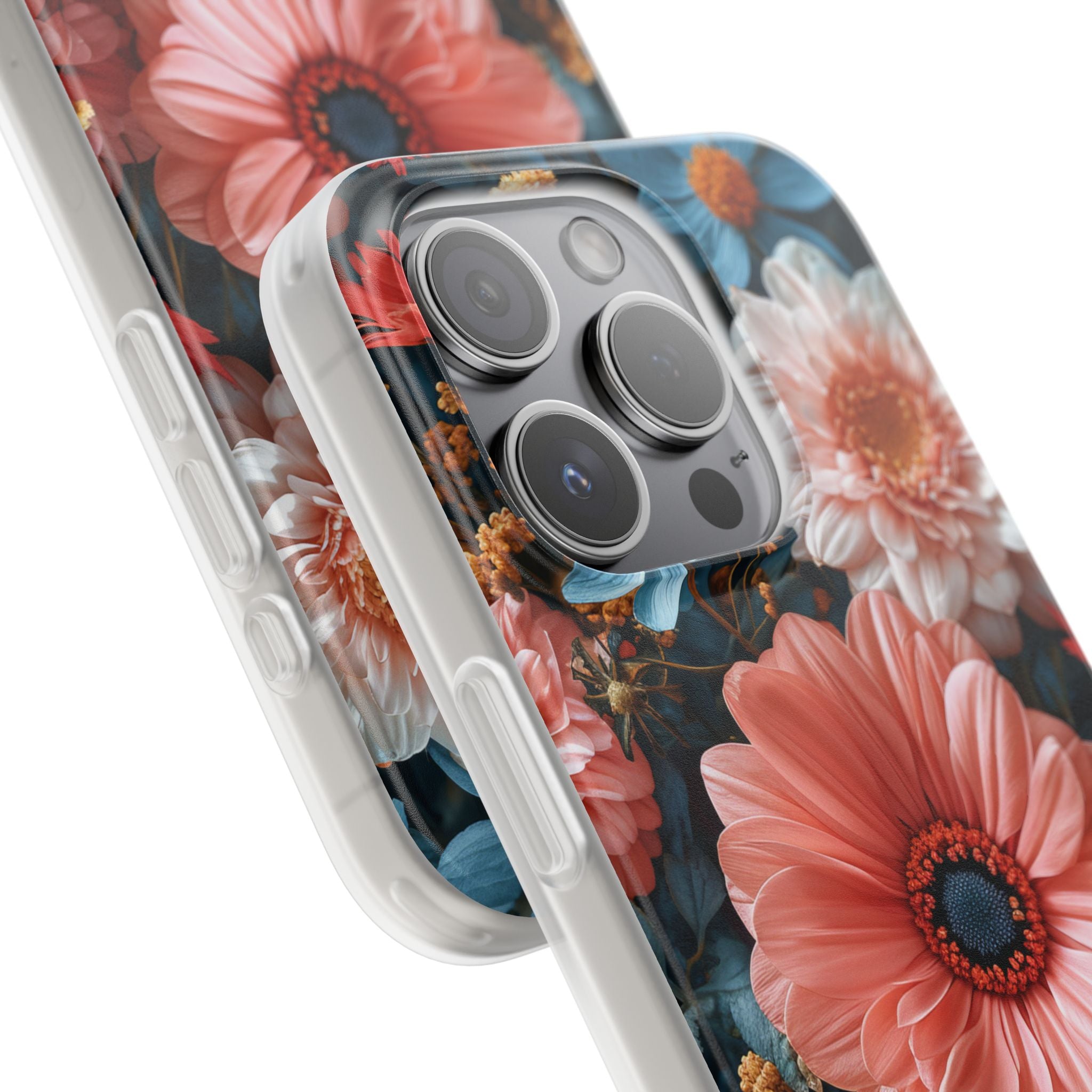 Surreal Floral Harmony iPhone 15 - Flexi Phone Case