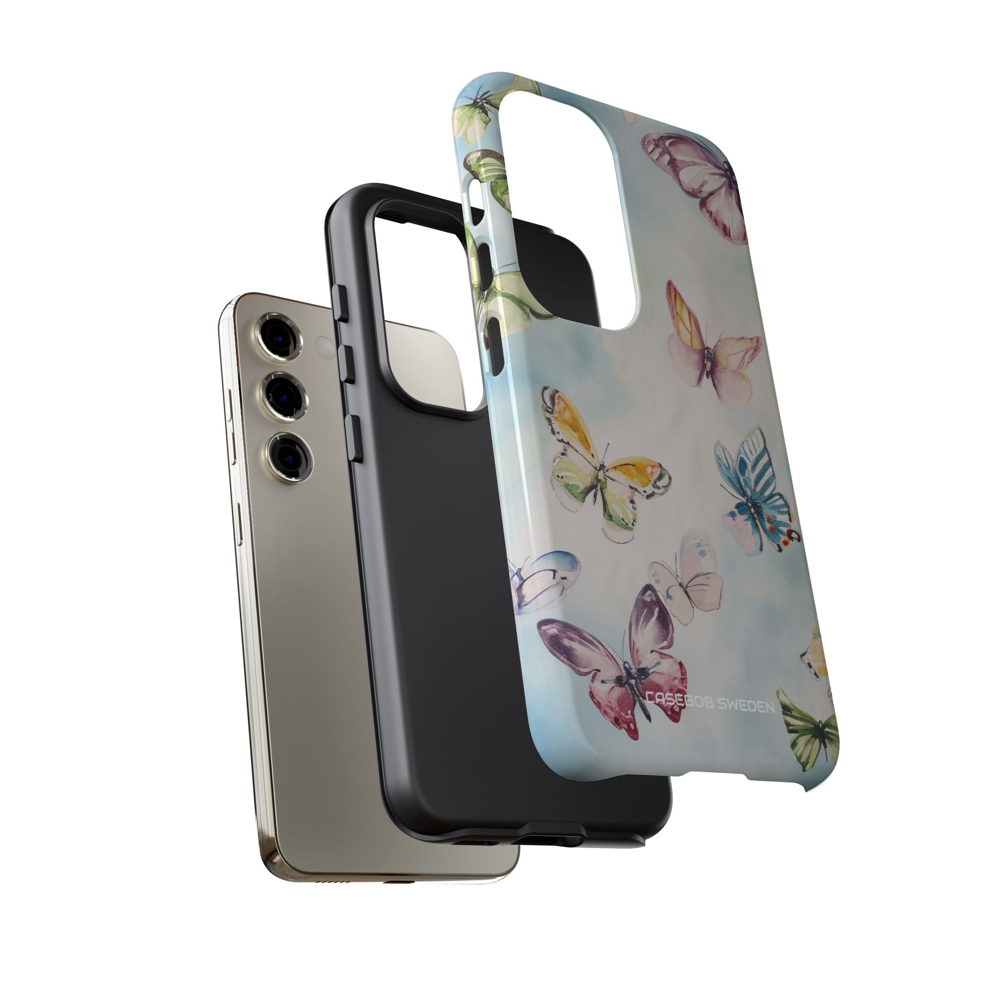 Watercolor Butterfly Bliss - Tough Samsung S23 Phone Case