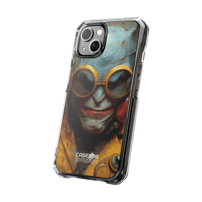 Steampunk Masked Adventurer iPhone 14 - Impact Clear+