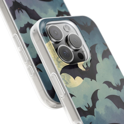 Glowing Bat Swarm iPhone 16 Pro Case - Soft