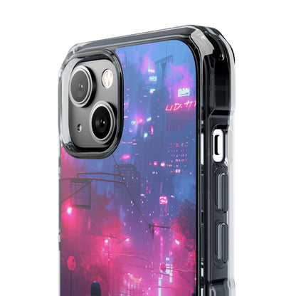 Neon Shadow City iPhone 14 - Impact Clear+