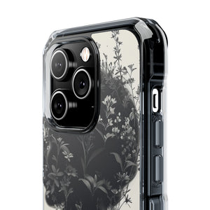 Botanical Silhouette Essence – Handyhülle für iPhone (Clear Impact – Magnetisch)