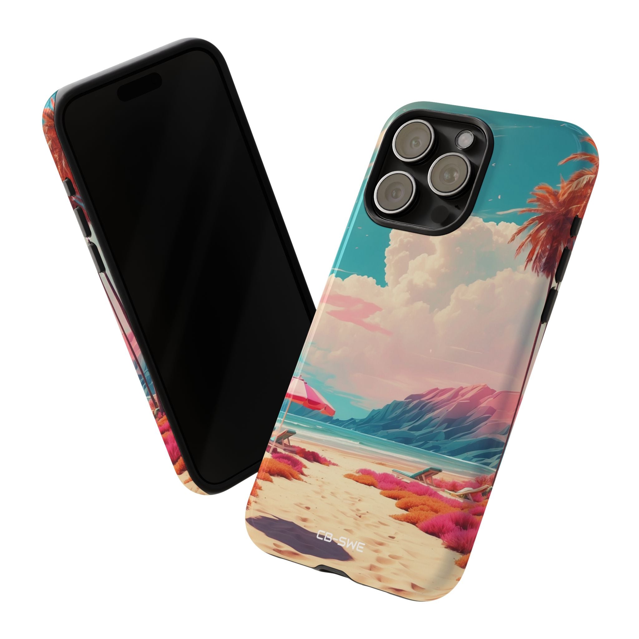Vibrant Umbrellas Stand - iPhone Case