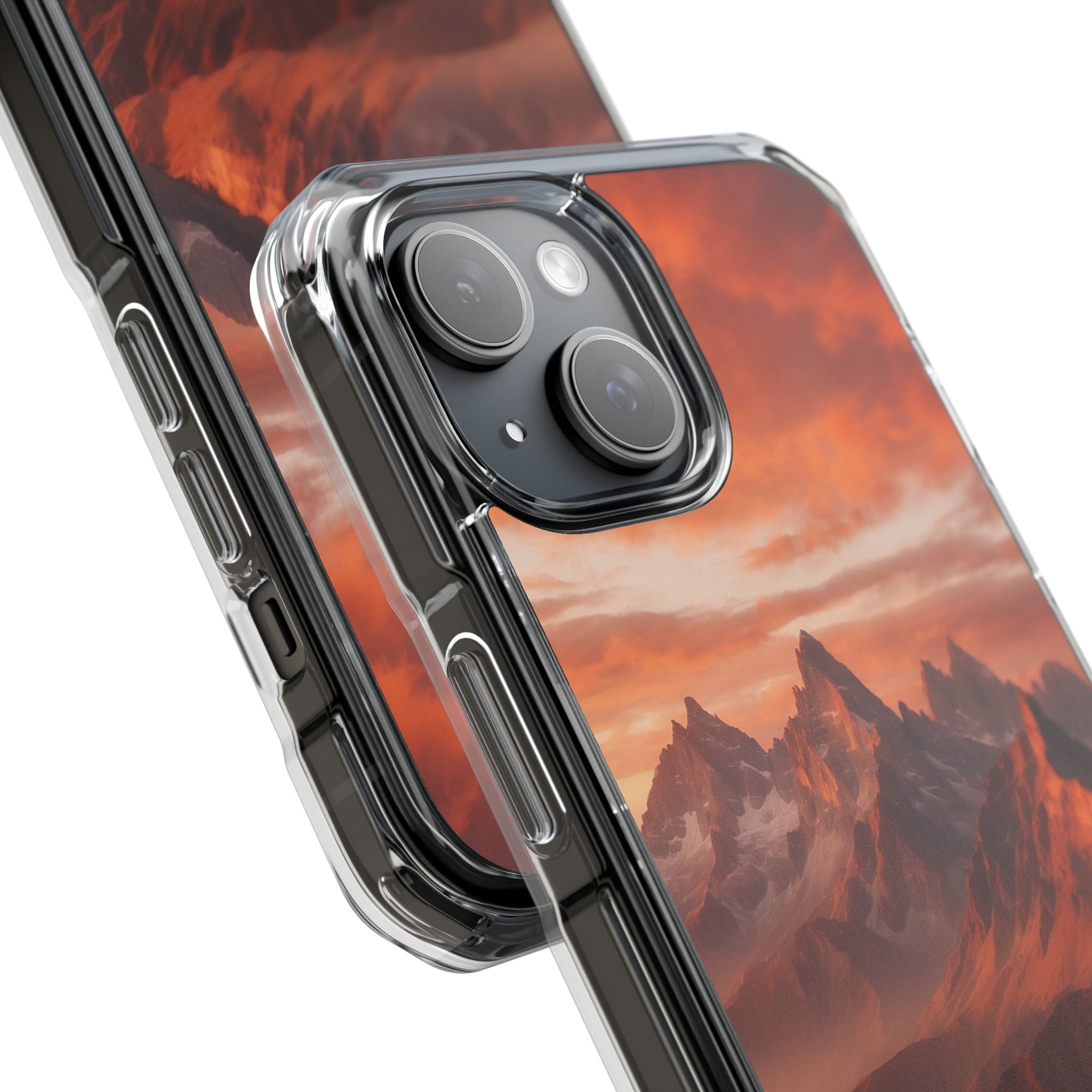 Mountain Peaks Glowing iPhone Case - Impact