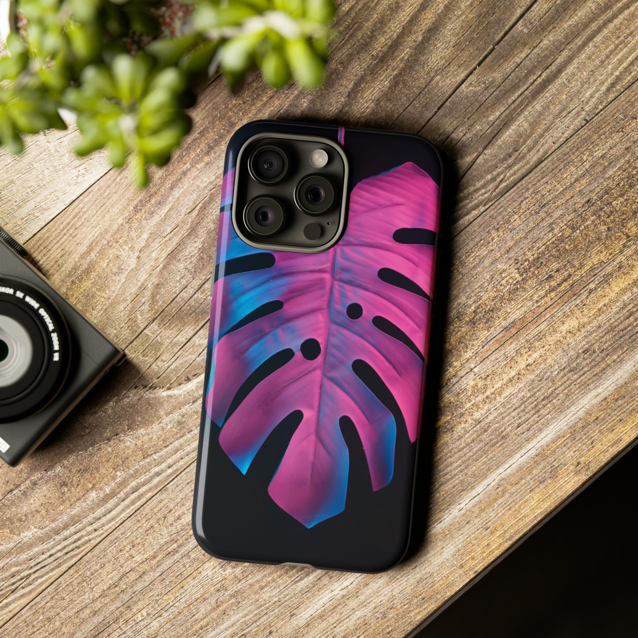 Tropical Palm Leaves - Protective Phone Case