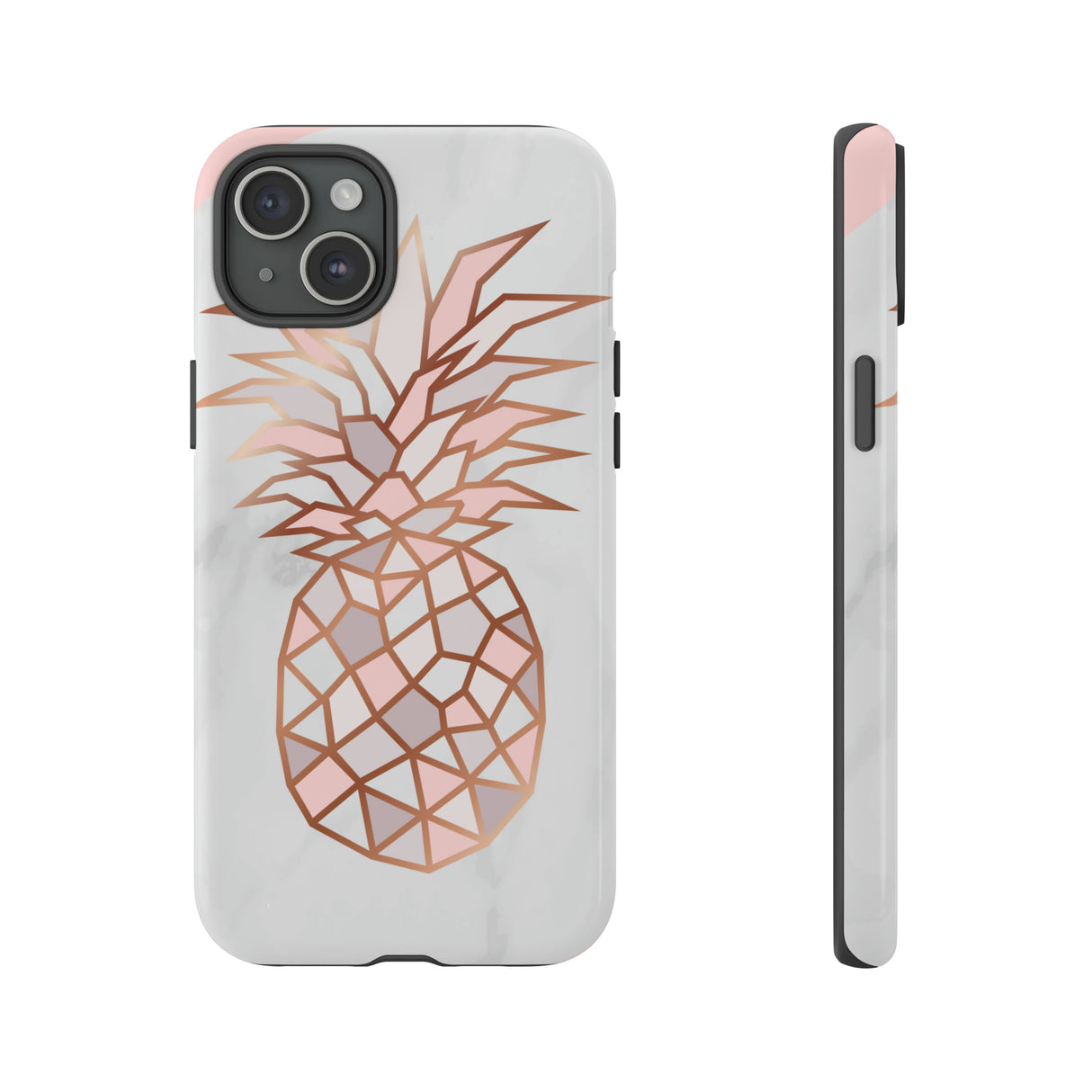 Ananas Roségold - Schutzhülle fürs Handy