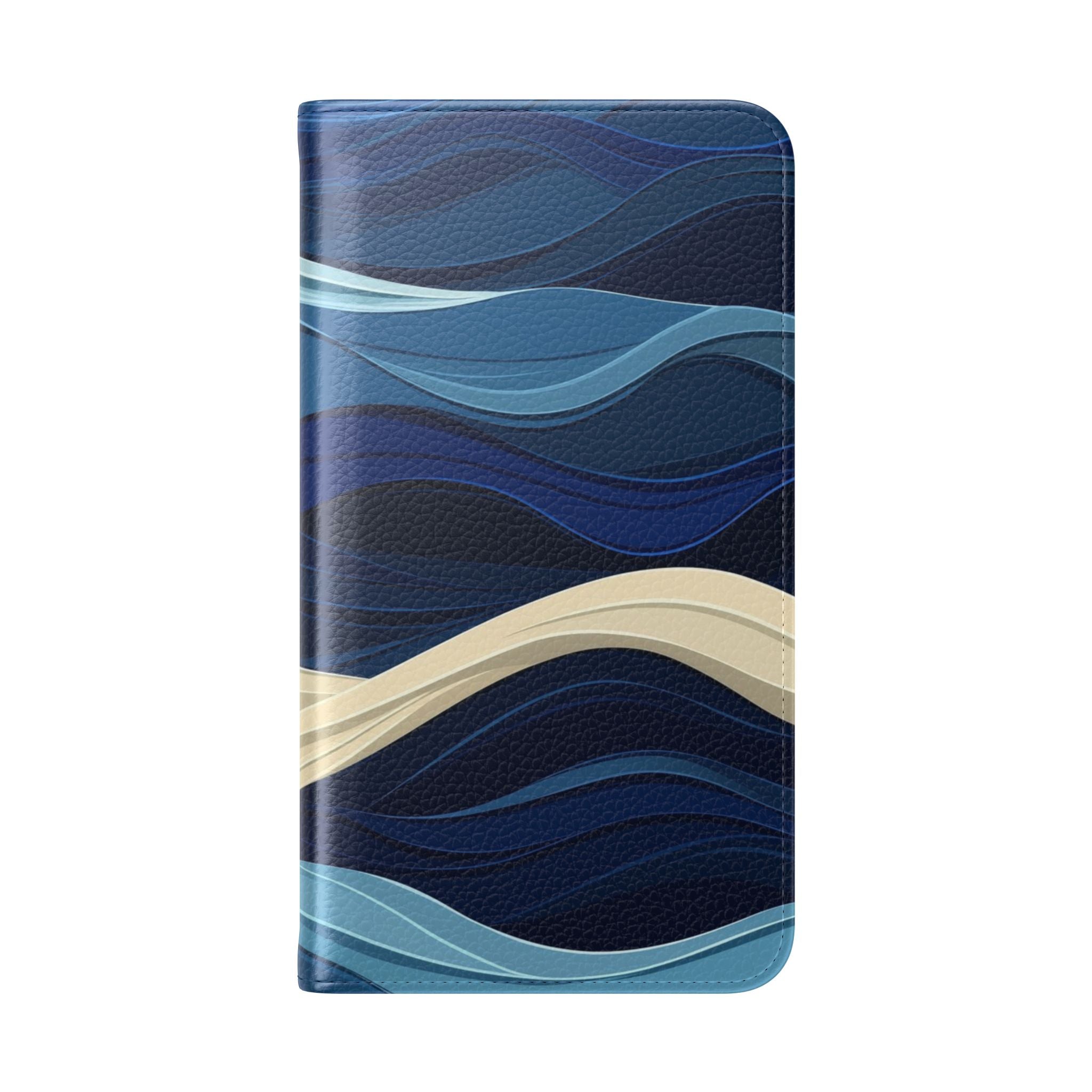 Blue Wave Flow - Samsung S23 Case - Wallet
