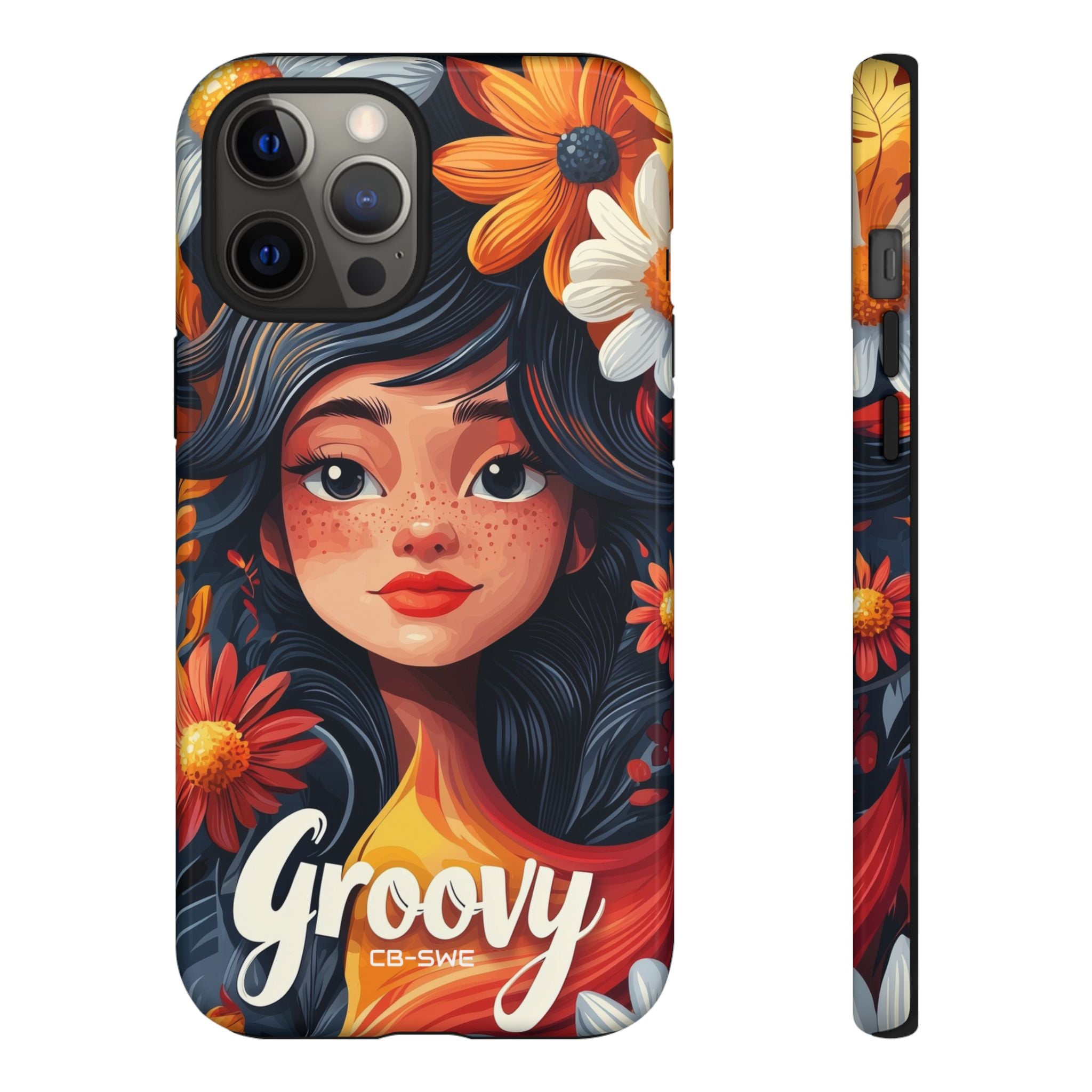 Floral Girl Smiles - iPhone Case