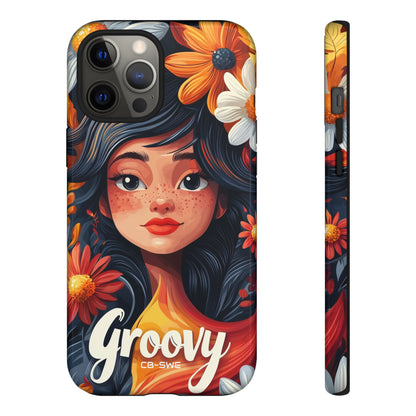 Floral Girl Smiles - iPhone Case