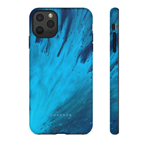 Light Blue Ink Art | Phone Case