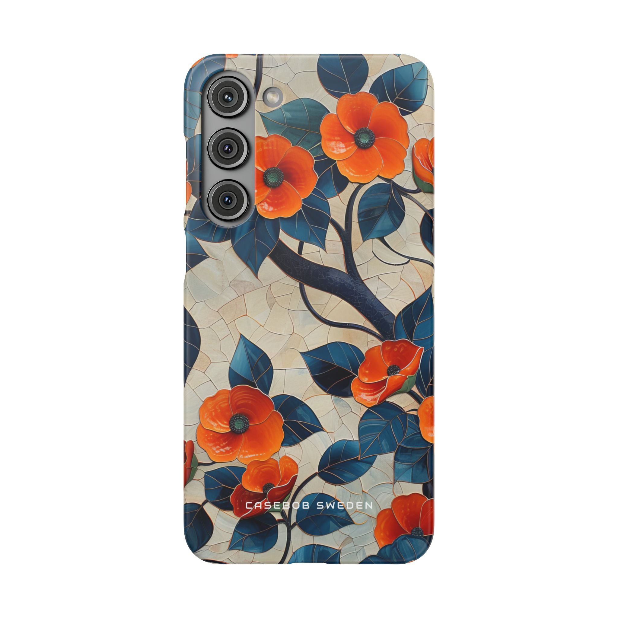 Orange Blossoms Mosaic Harmony Samsung S23 - Slim Phone Case