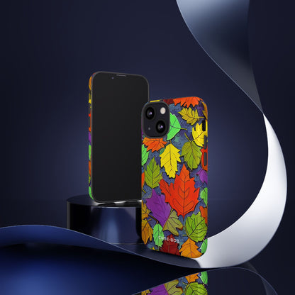 Vivid Leafburst iPhone 13 Mini Case - Tough