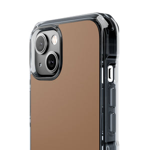 Chamoisee Brown | Phone Case for iPhone (Clear Impact Case - Magnetic)