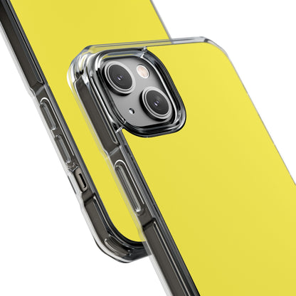 Lemon Yellow - Clear Impact iPhone 14 Phone Case