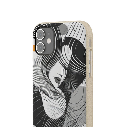 Fluid Noir Rhythm | Biodegradable Phone Case