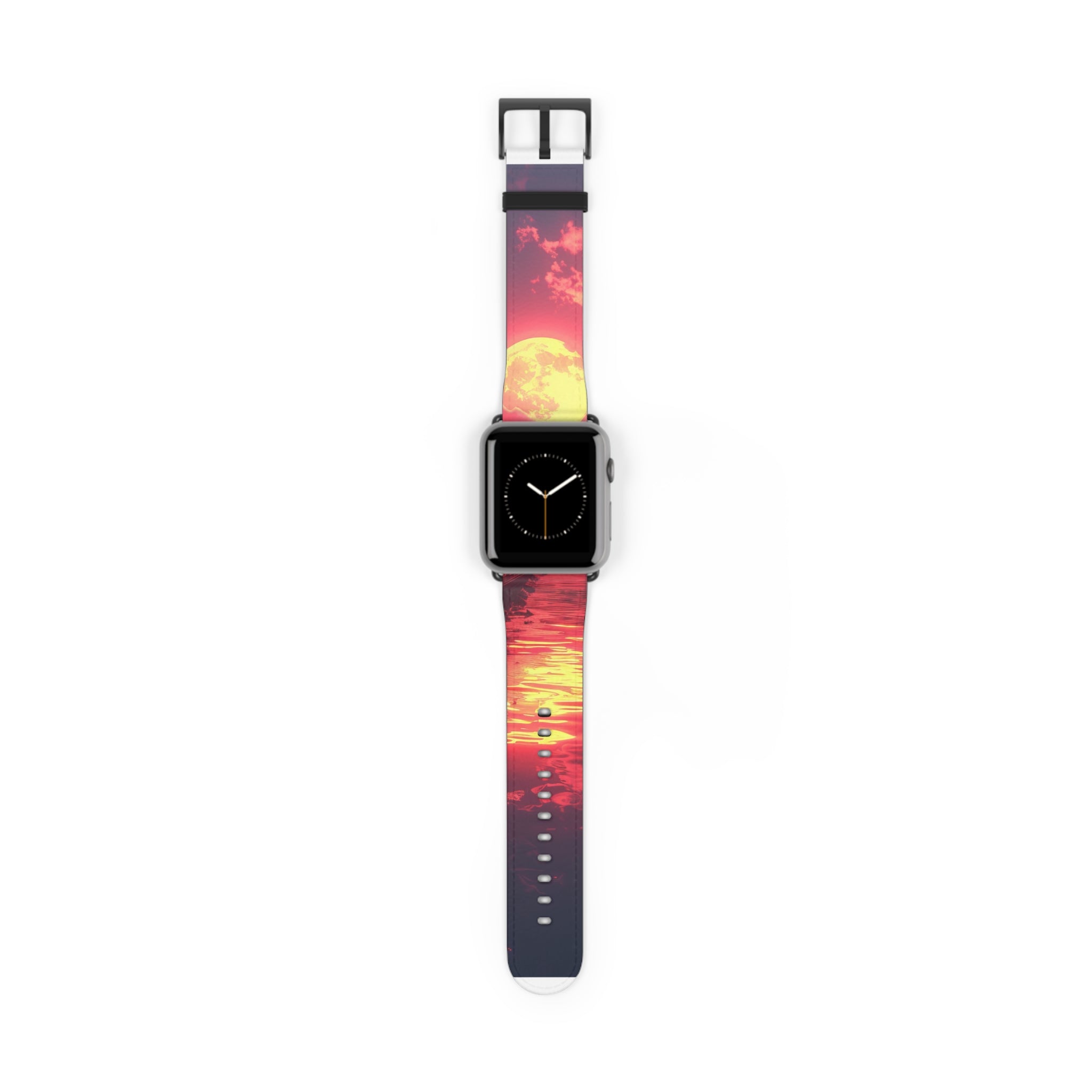 Yellow Moon Reflection - Watch Band
