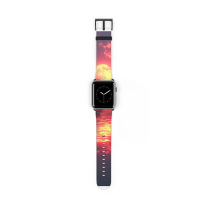 Yellow Moon Reflection - Watch Band