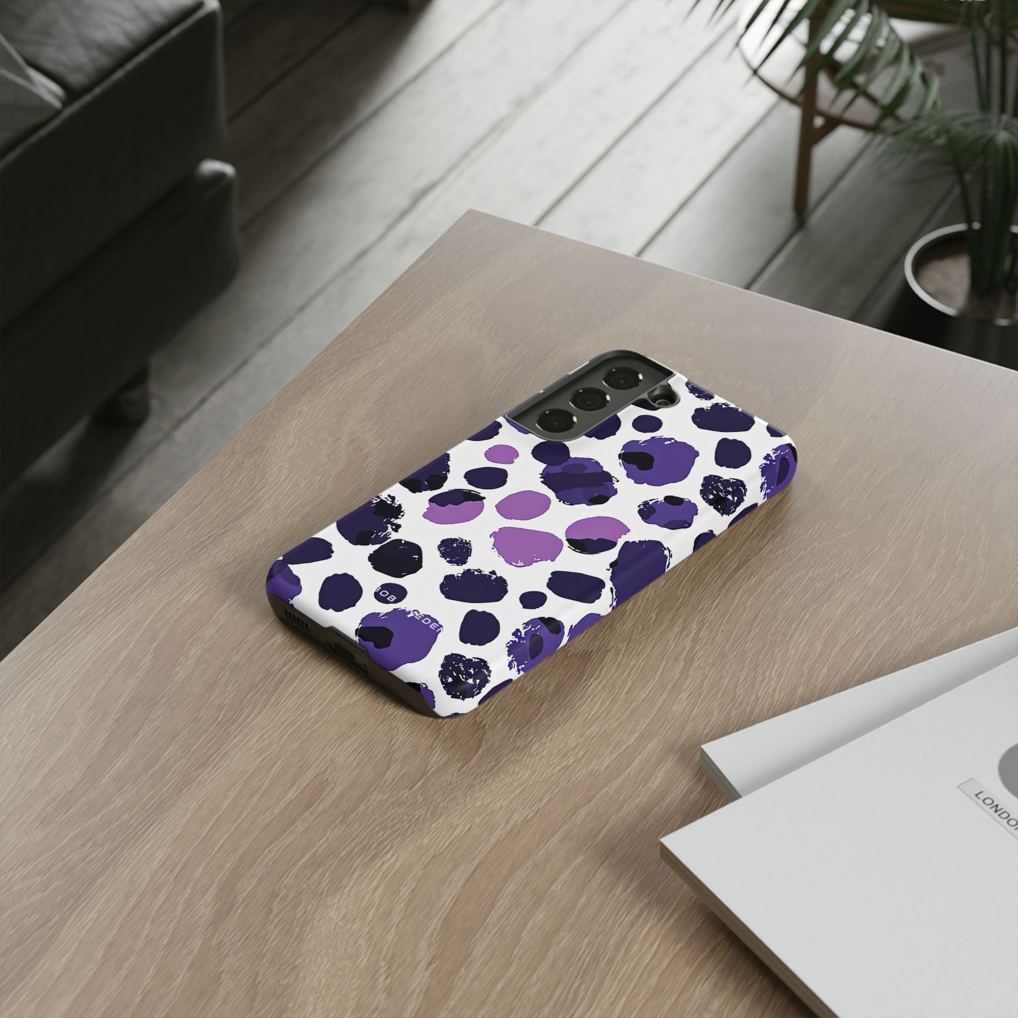 Purple Inkblots  Samsung S22 - Tough Phone Case