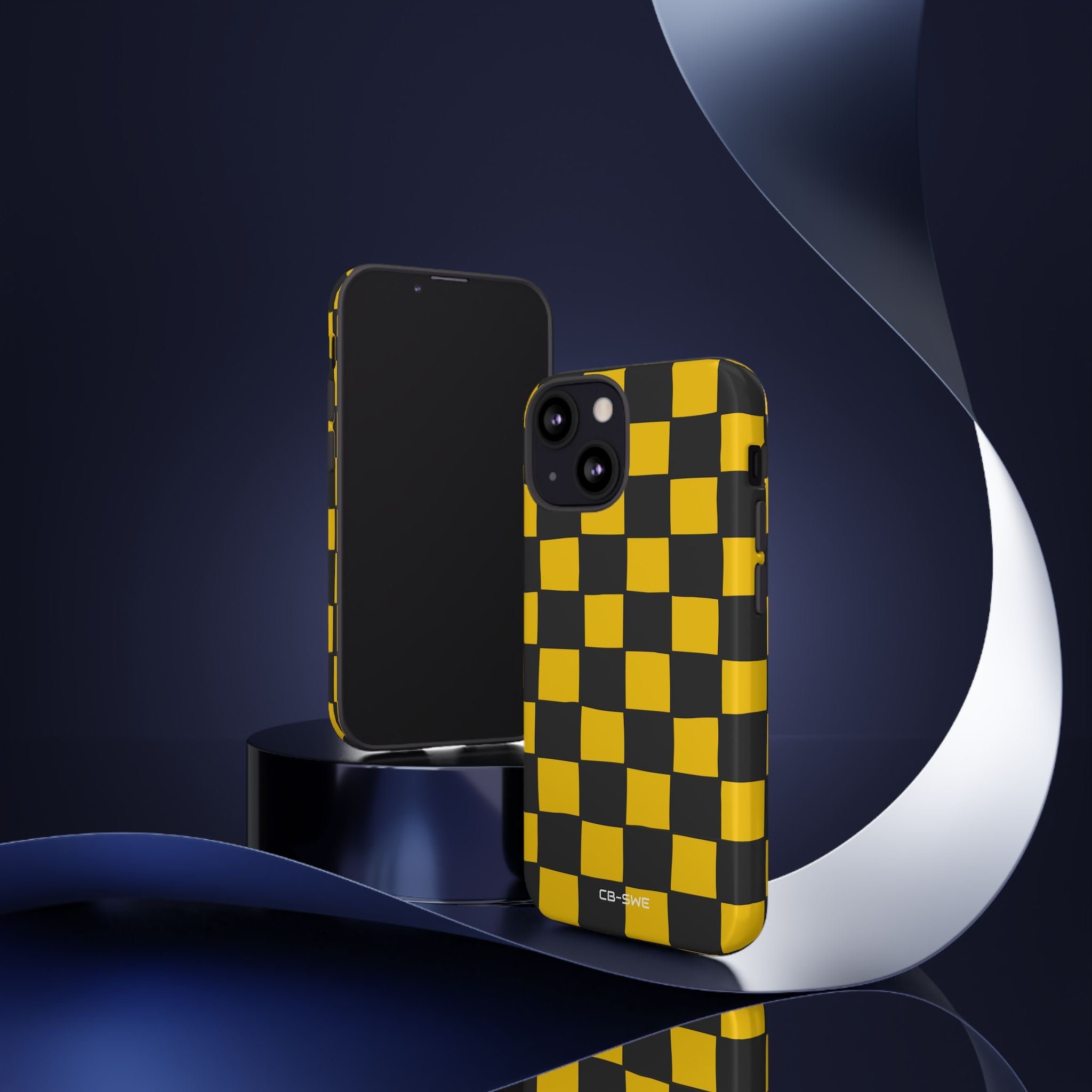 Yellow Squares Dance - iPhone Case