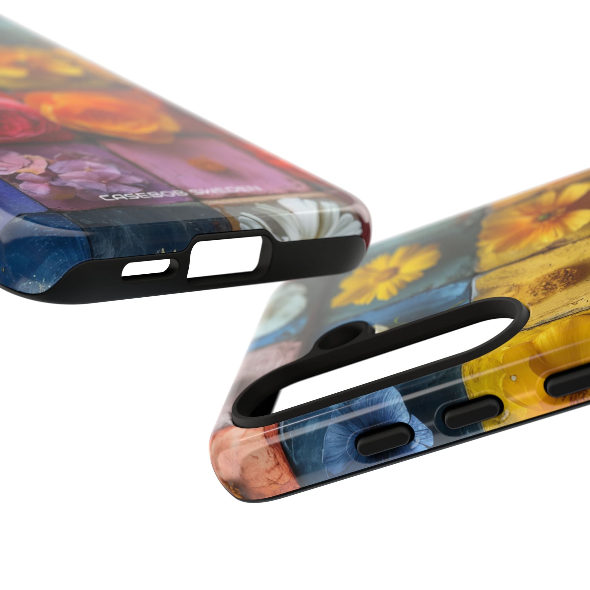 Vibrant Floral Tiles - Tough Samsung S24 Phone Case