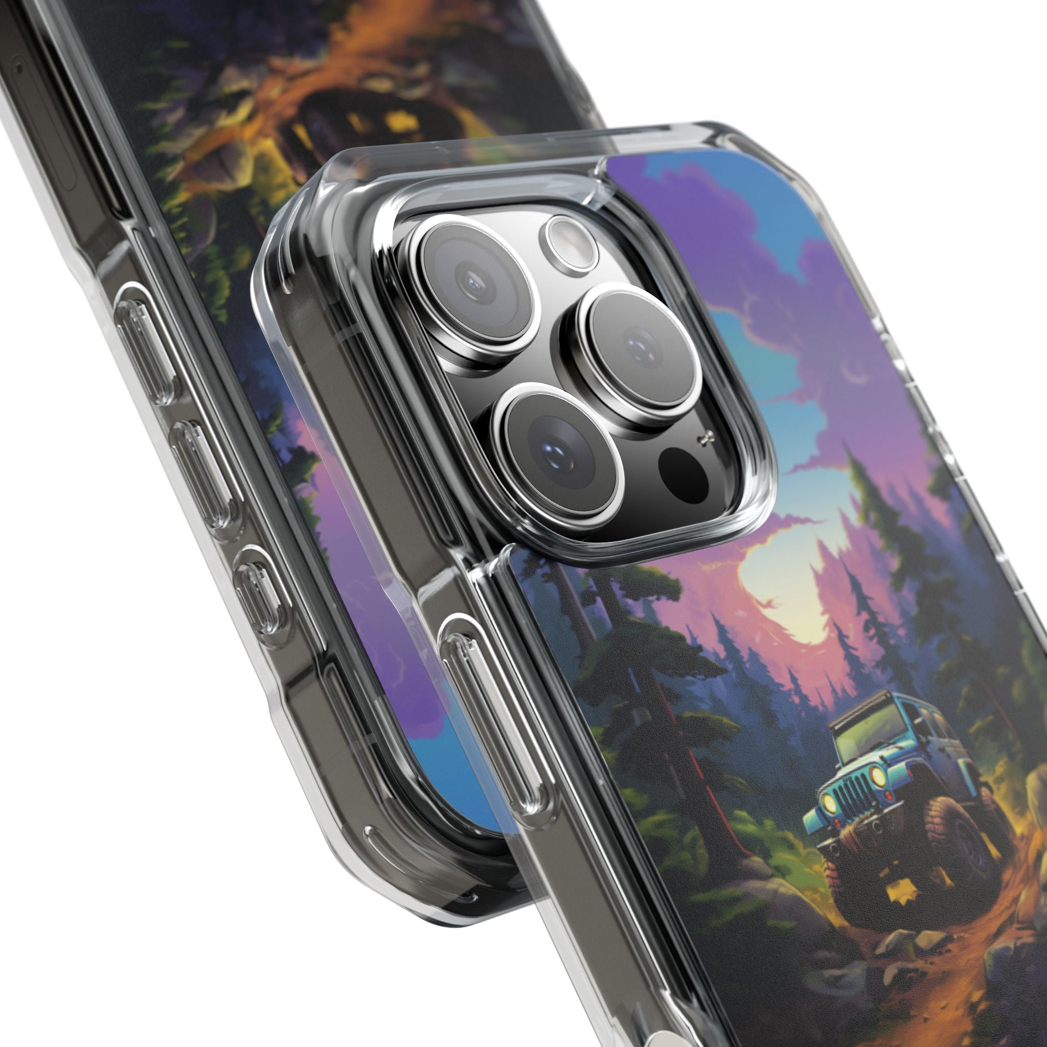 Sunset Forest Drive iPhone Case - Impact