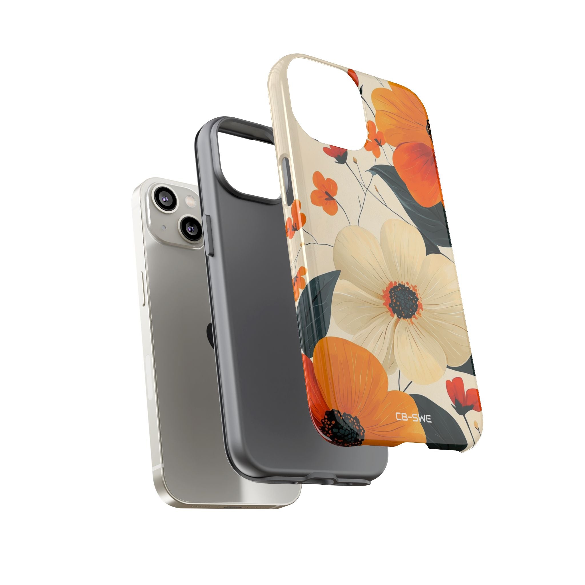 Vibrant Flowers Bloom - iPhone Case