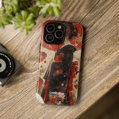 Scarlet Crane Dreams iPhone 16 - Tough