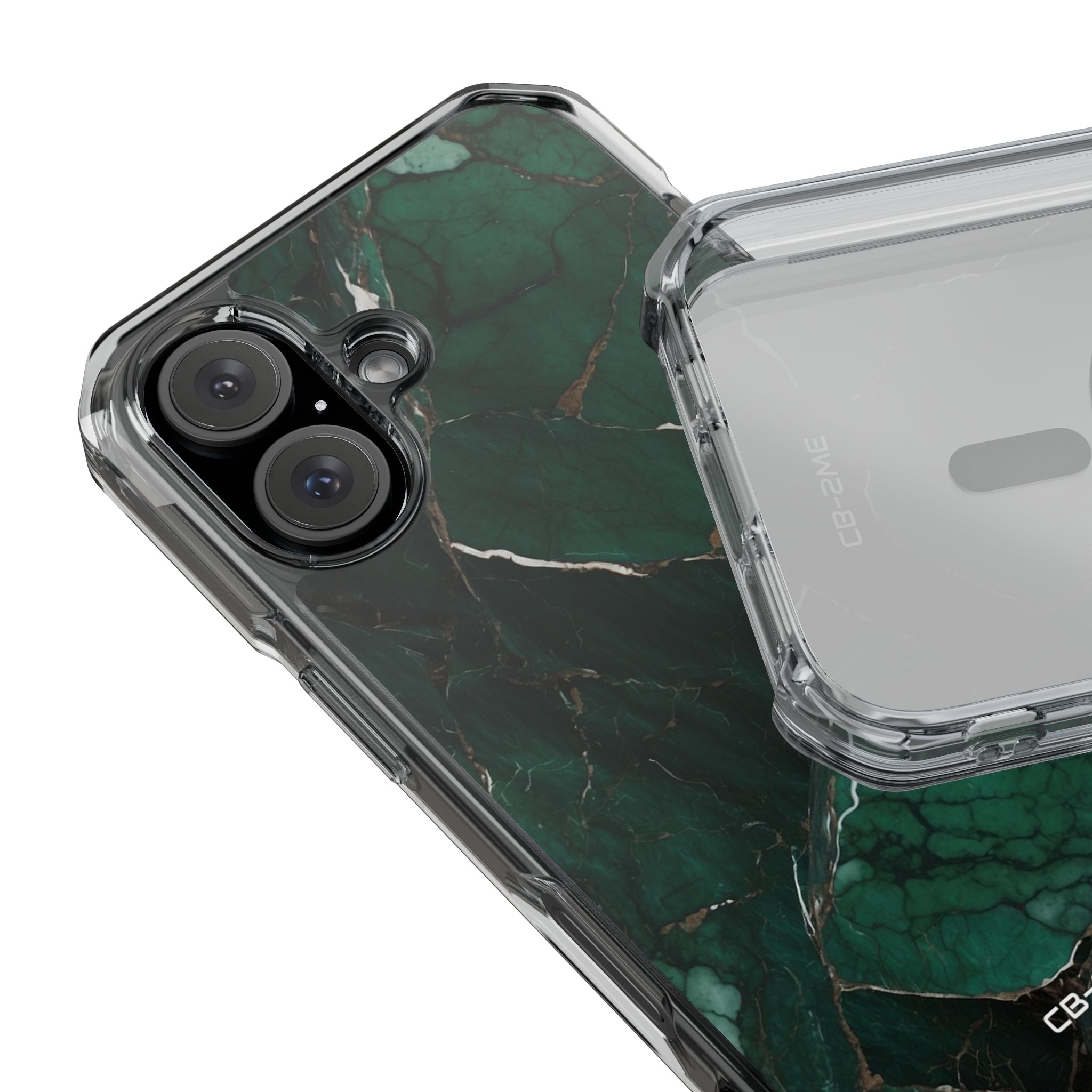 Emerald Veins Flow iPhone Case - Impact
