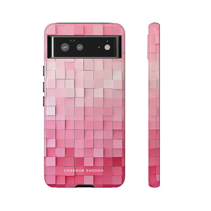 Gradient Pink Mosaic Google Pixel 6 - Tough Phone Case