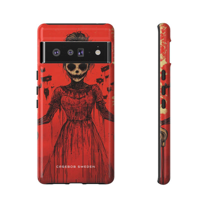 Haunting Scarlet Descent Google Pixel 6 - Tough Phone Case