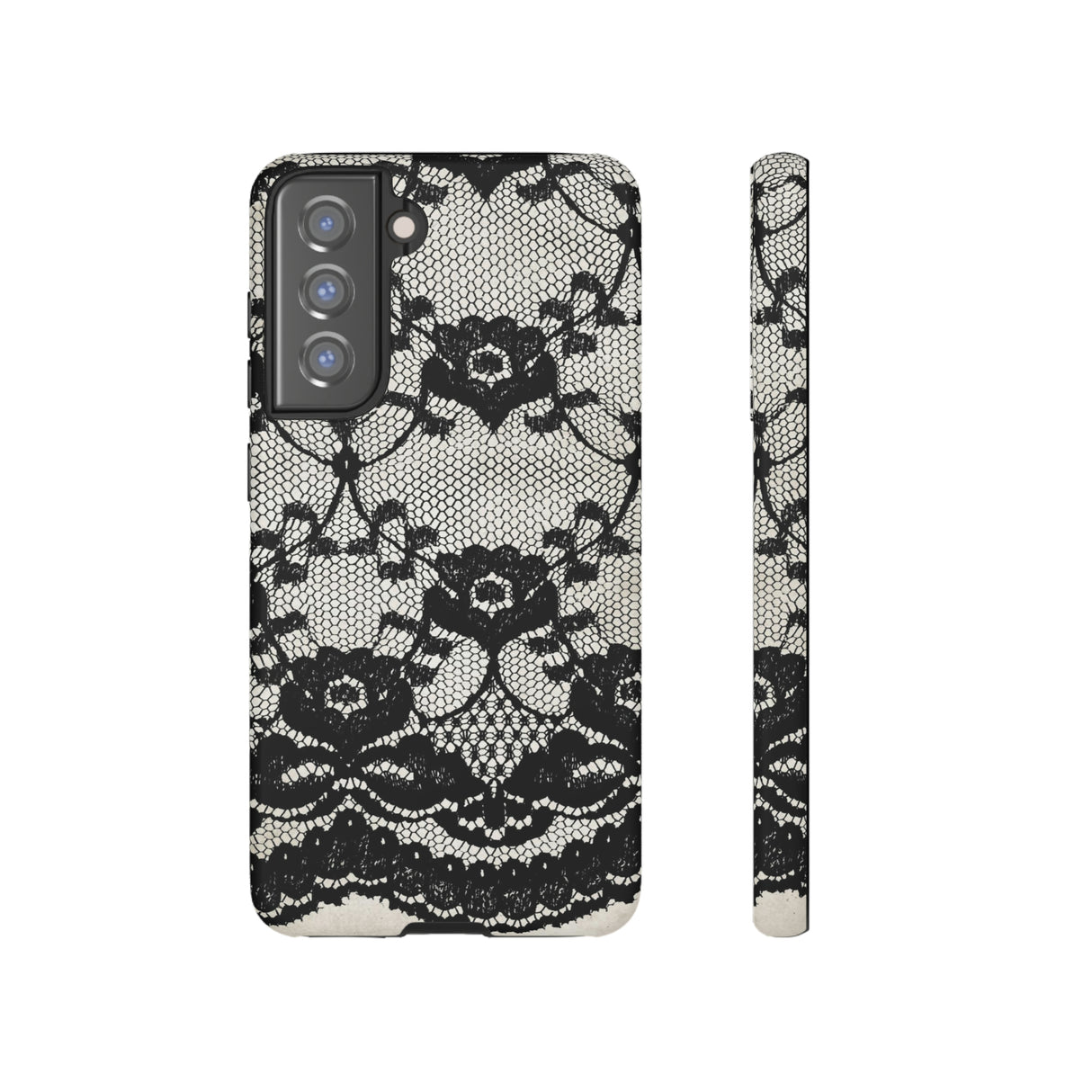 Lilrunge Gothic Flower - Protective Phone Case