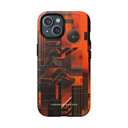 Gradient Circuitburst iPhone 15 | Tough+ Phone Case