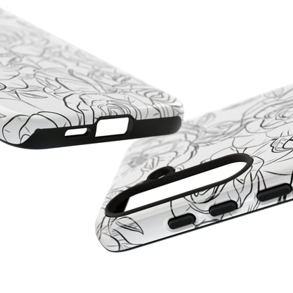 Intricate Rose Sketches - Samsung Case