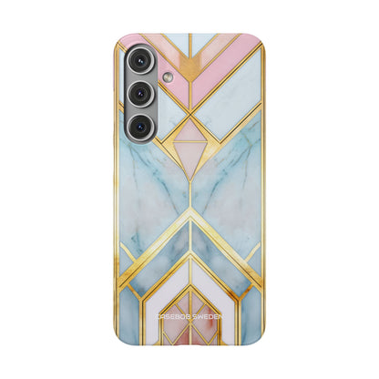 Gold Pink Art Deco - Slim Samsung S24 Phone Case