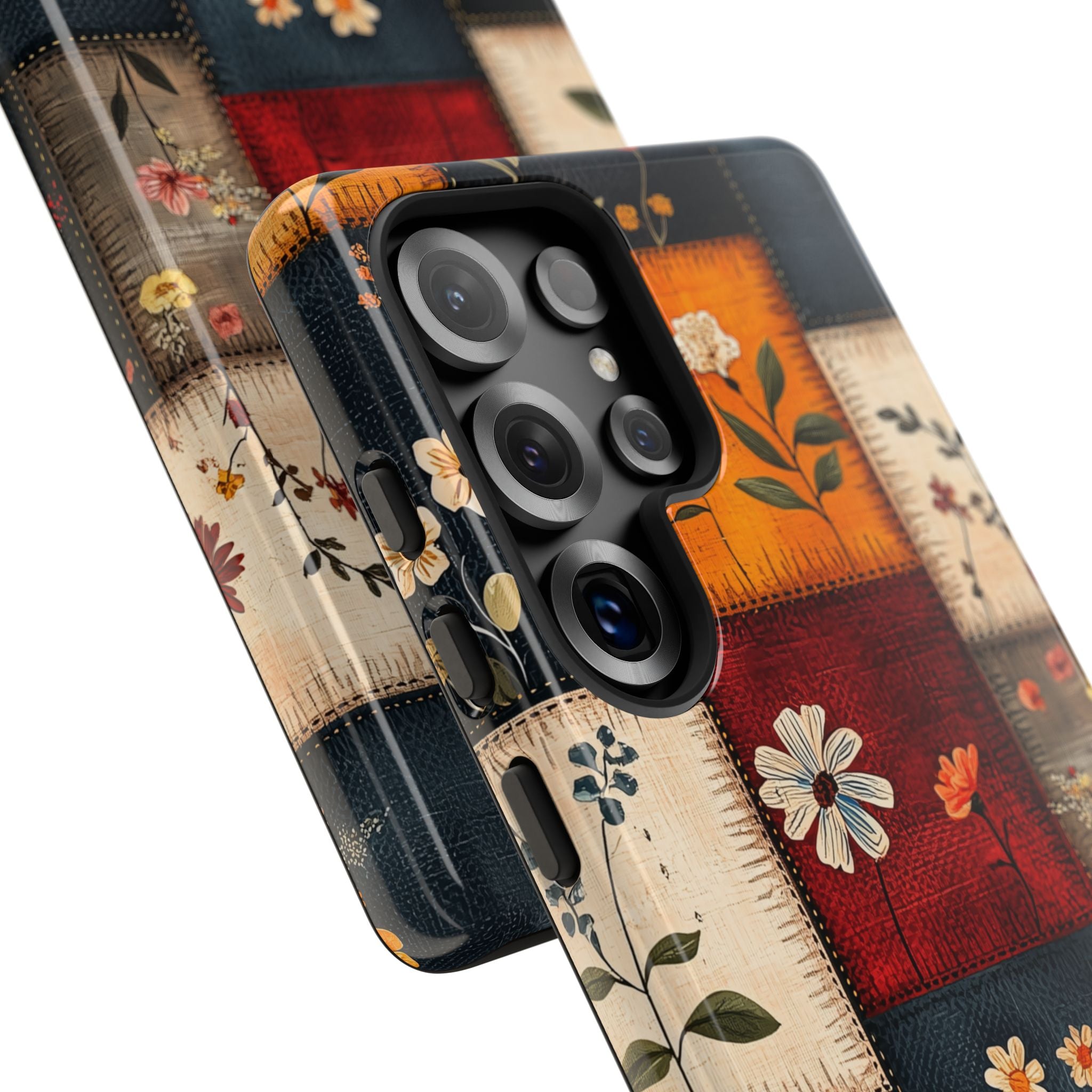 Patchwork Blooms Samsung S25 Ultra Case - Tough