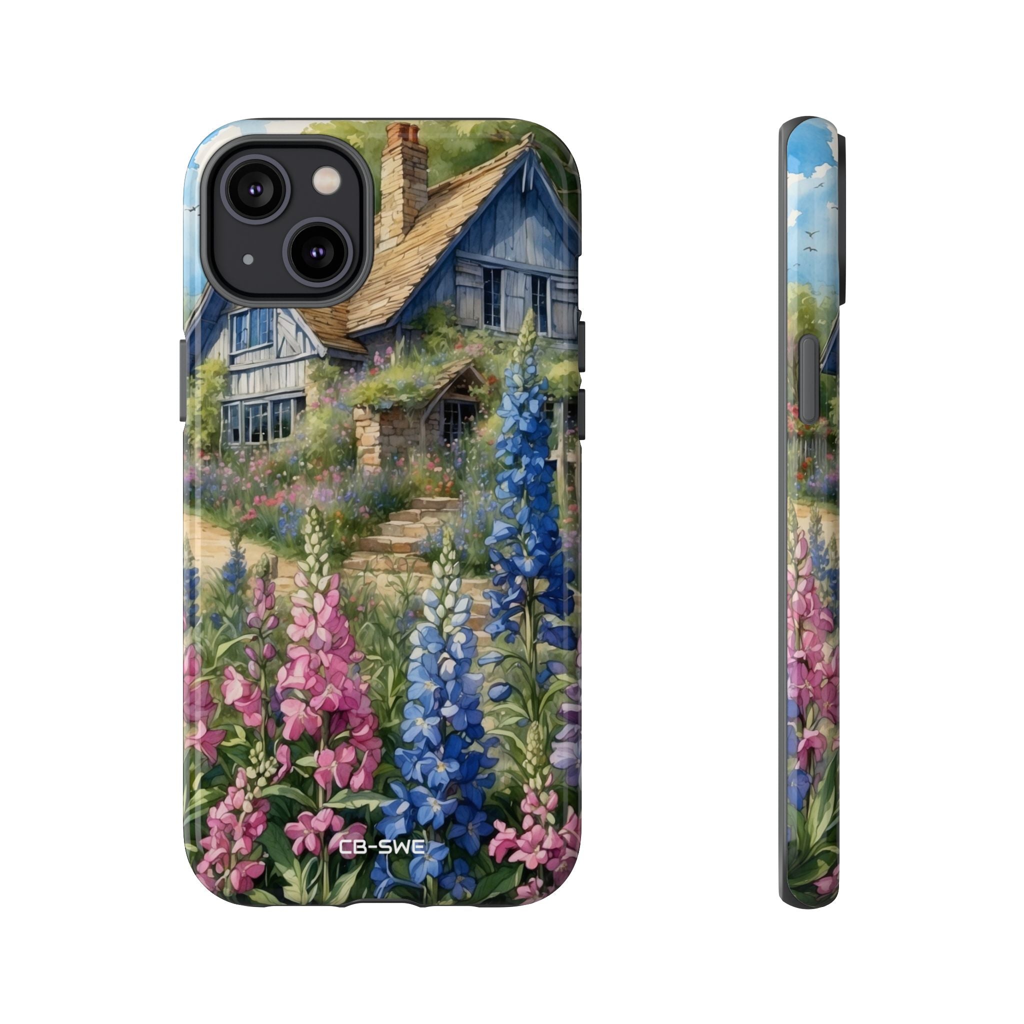 Cottage Surrounded Blossoms - iPhone Case