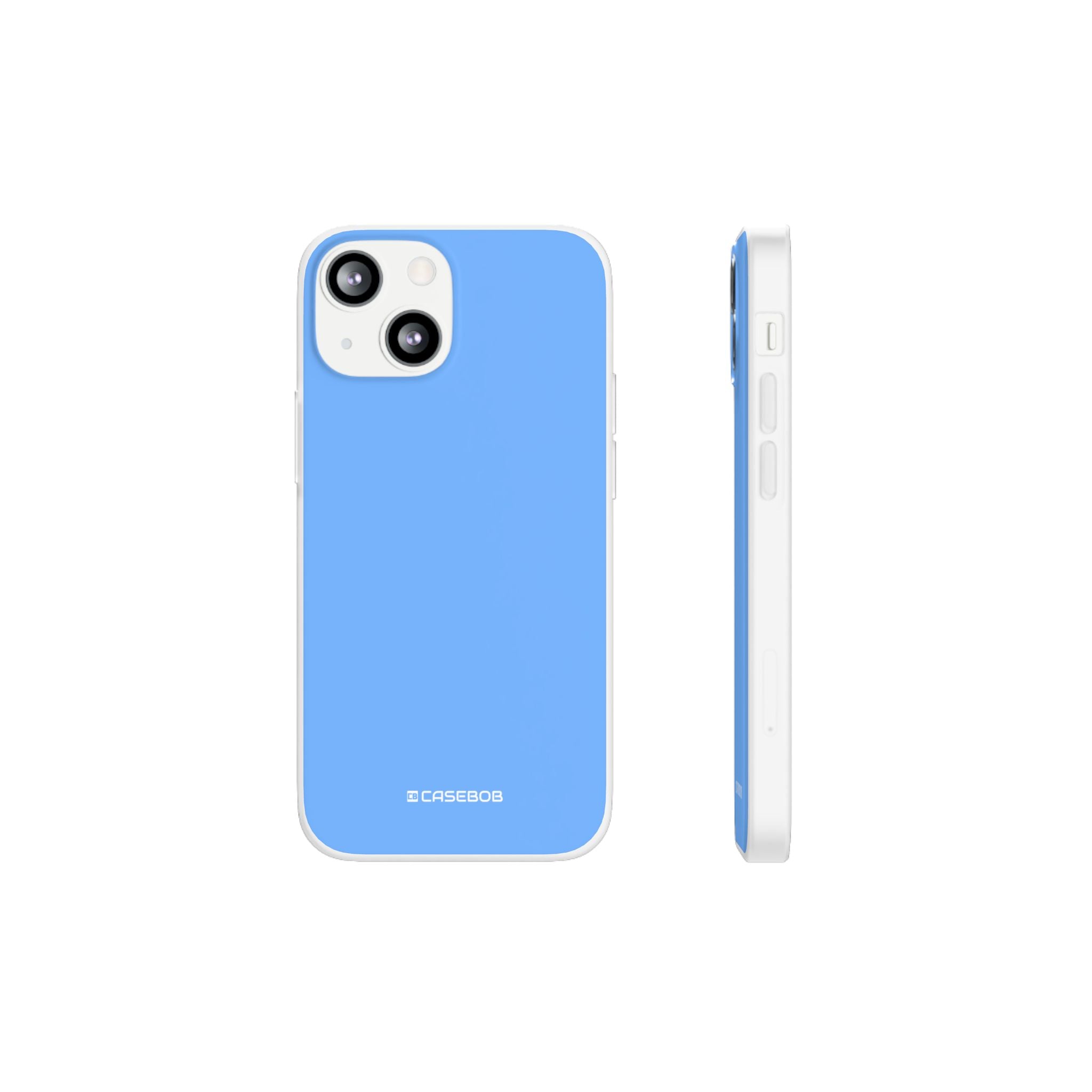 French Sky Blue | Handyhülle für iPhone (Flexible Hülle) 