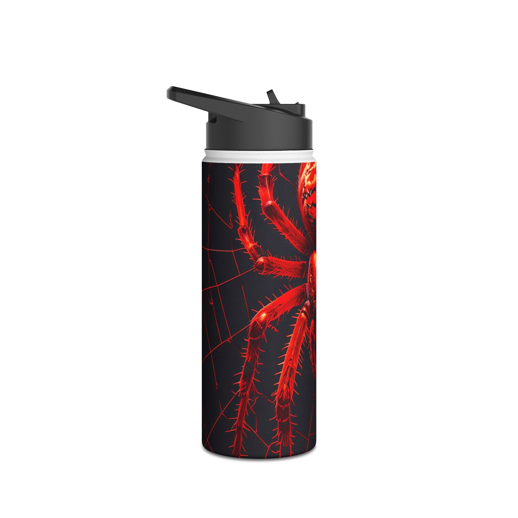 Crimson Spiderweb - Stainless Steel Water Bottle
