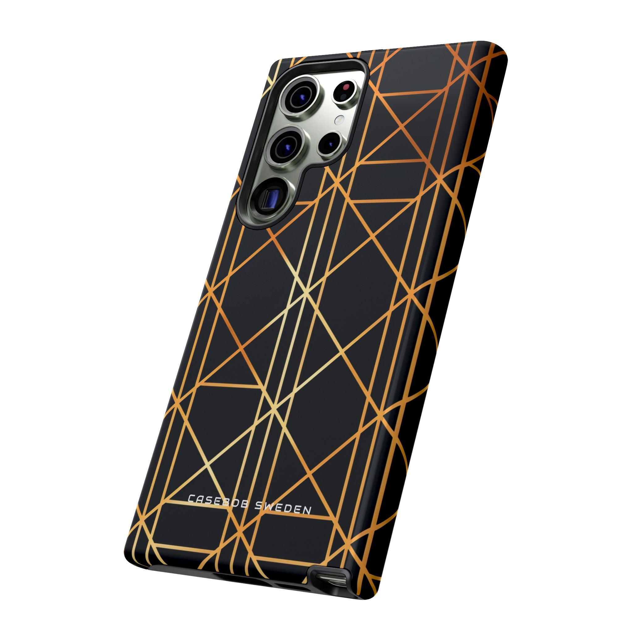 Golden Geometric Elegance Samsung S23 - Tough Phone Case