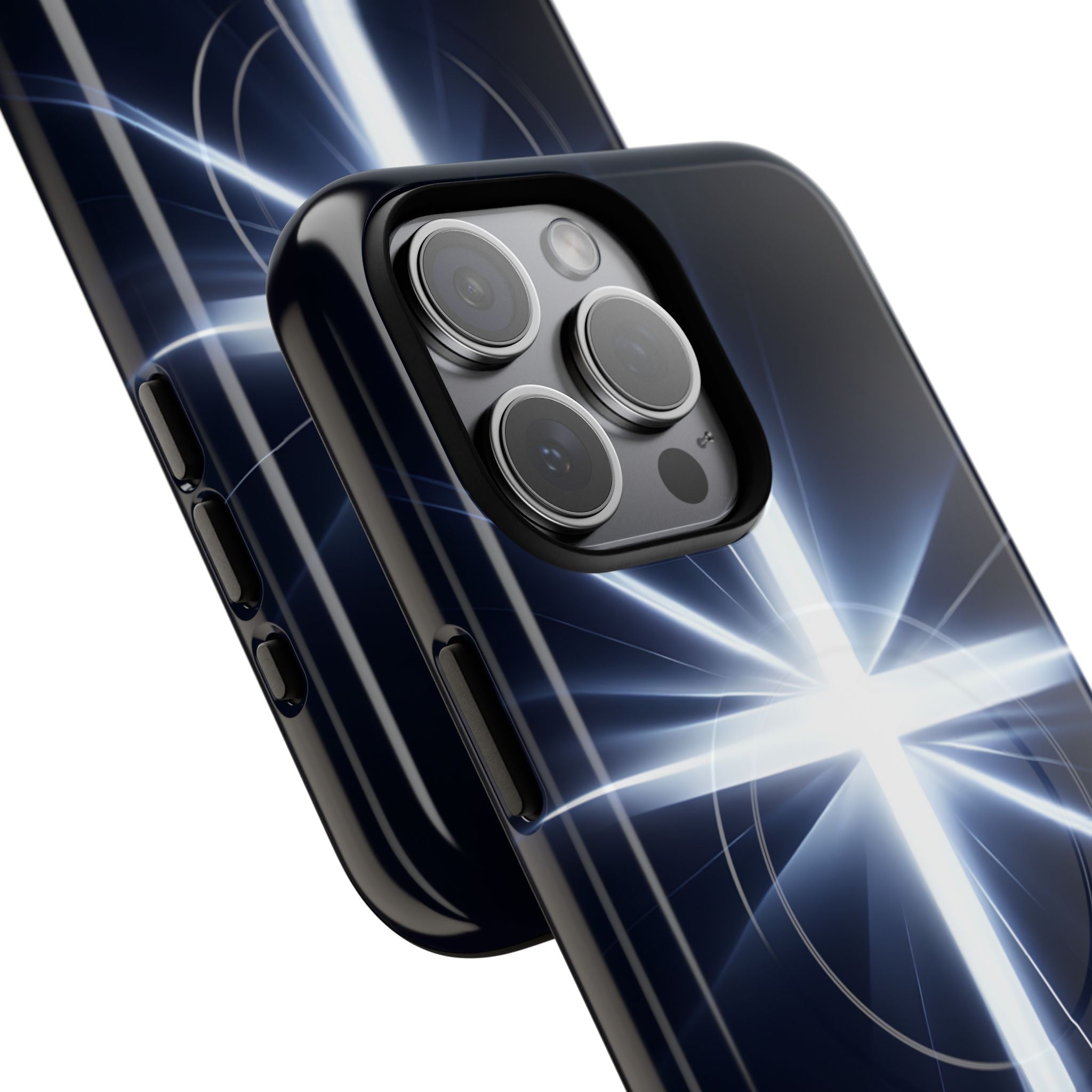 Glowing Crossburst iPhone 15 Pro Max Case - Tough+