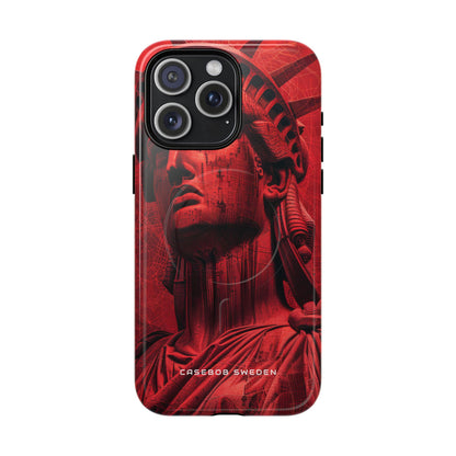 Zen Red Liberty Vision iPhone 15 | Tough+ Phone Case