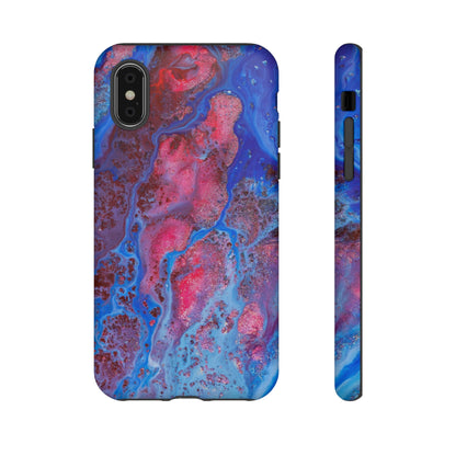 Red Mountain Ink Art iPhone Case (Protective) iPhone X Matte Phone Case