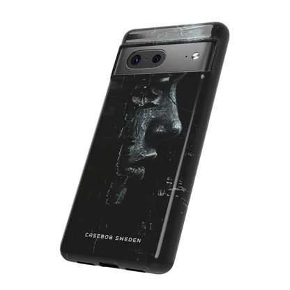 Monochrome Bloom Google Pixel 7 - Tough Phone Case