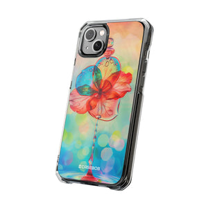 Dreamy Liquid Bloom - Phone Case for iPhone (Clear Impact - Magnetic)