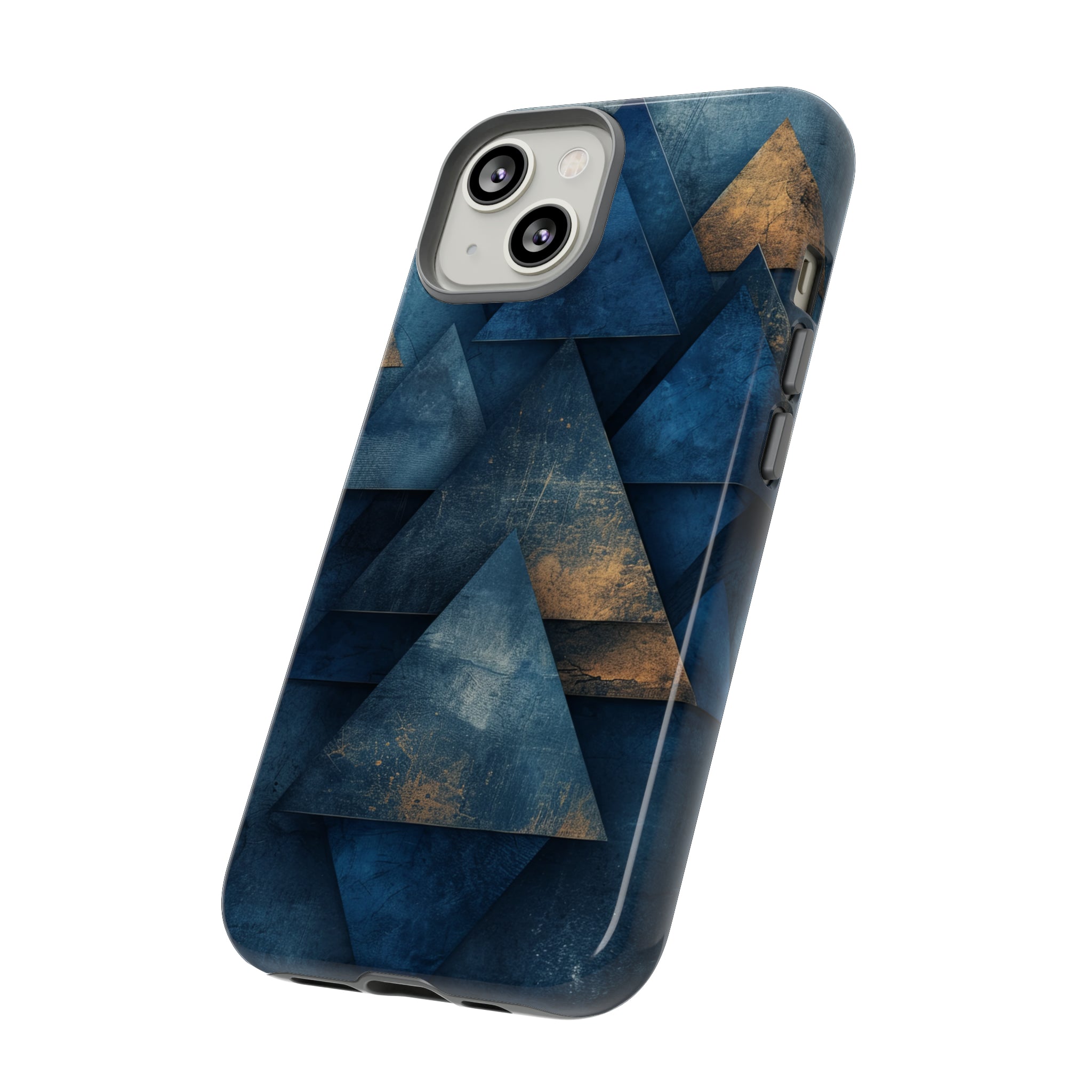 Blue Geometric Harmony - Protective Phone Case