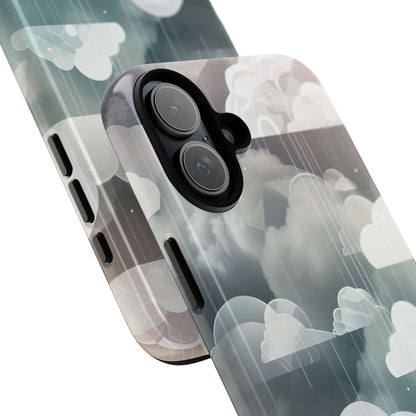 Silver Dream Clouds iPhone 16 - Tough